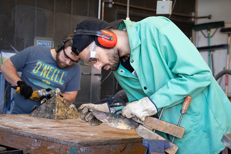 Students at work